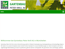 Tablet Screenshot of gartenbau-knill.ch